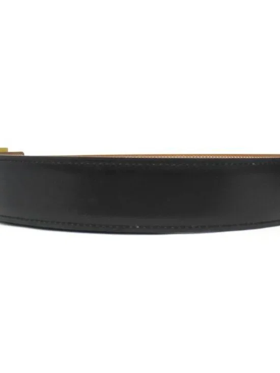 Hermes Buckle Reversible Belt Box Calf Leather Black Brown - Picture 2 of 7